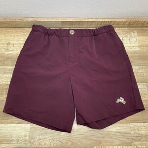 Tracksmith Falmouth Shorts Mens Small Burgundy Running Elastic 5.5" Inseam Lined